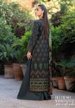 3 Piece Satin Suit-Embroidered (Pret) - Image 2