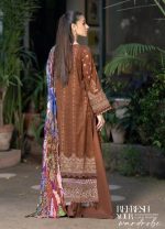 2 Piece Organza Saree-Embroidered (Pret) - Image 2